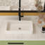Lavabo de salle de bain console en céramique blanche Ehrika