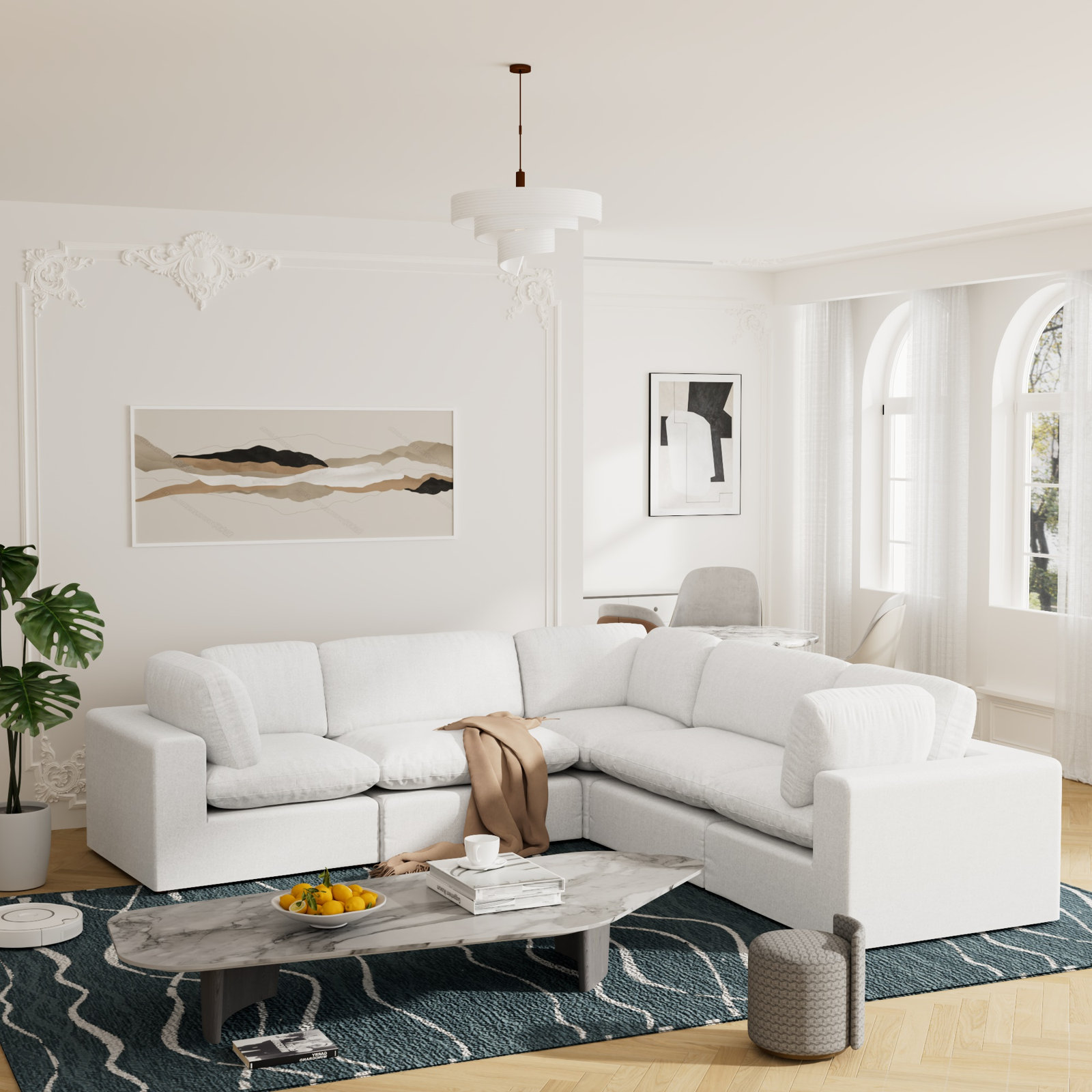 Jossa Modular Corner Sectional, White