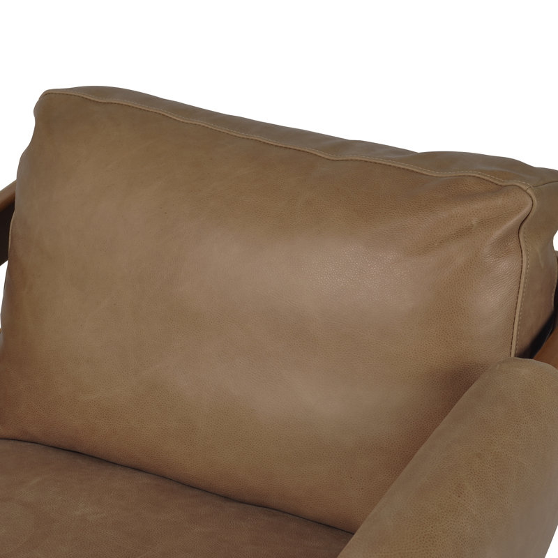 Dustin Armchair, Palermo Cognac Genuine Leather