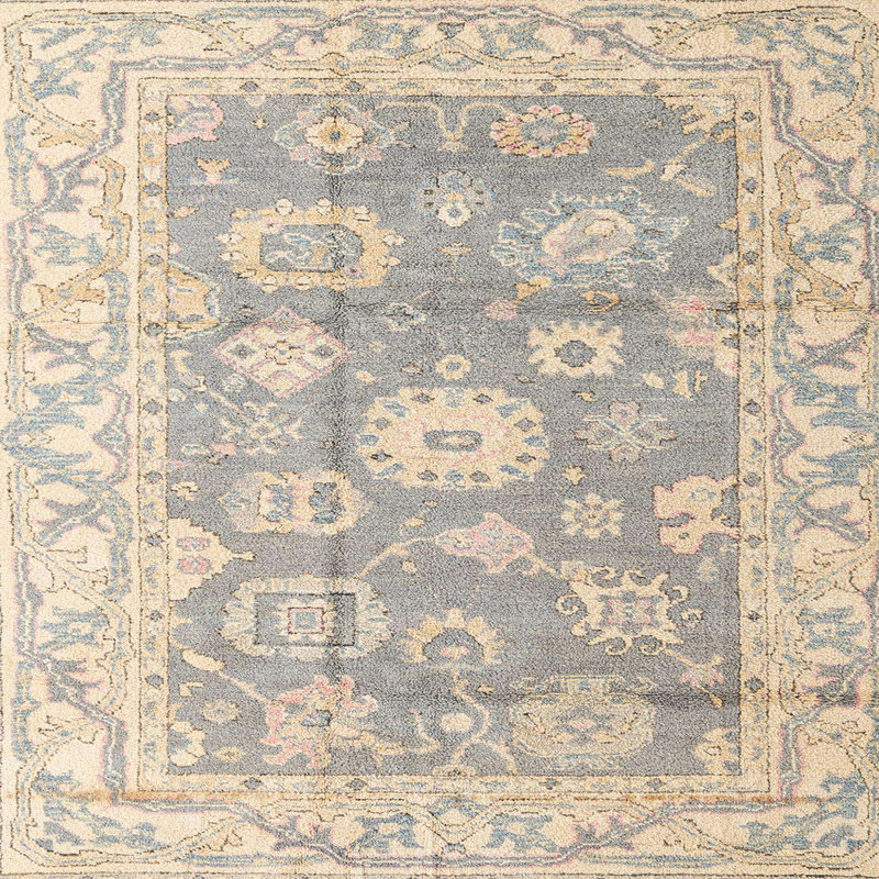 Abstract Indoor Rug, Square 4'
