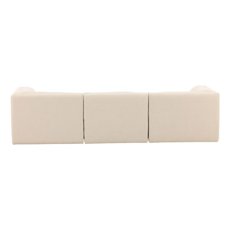 Magda 113" Wide Upholstered Sofa, Terracotta, Topanga Oat