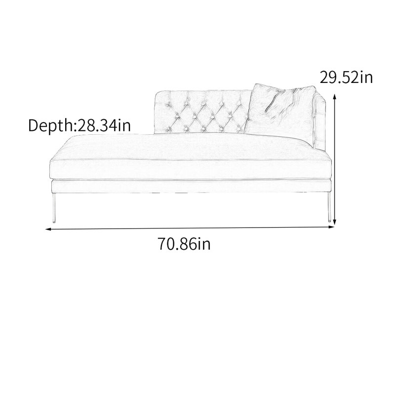 Fauteuil inclinable moderne en flanelle d'éponge de style simple, Orienté à droite