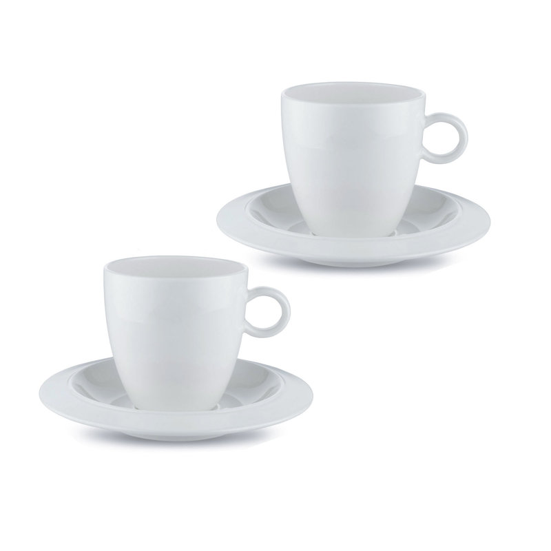 Bavero Porcelain Espresso Cup and Saucer