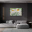 «White Peony» par Sharon Pitts, art mural en verre acrylique-1363893822
