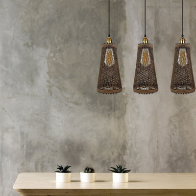 Gossner 3 - Light Brown Kitchen Island Pendant