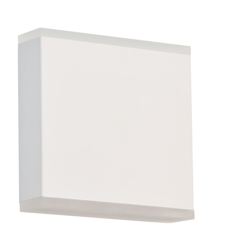 Plafonnier encastré 2 lumières DEL, Blanc mat