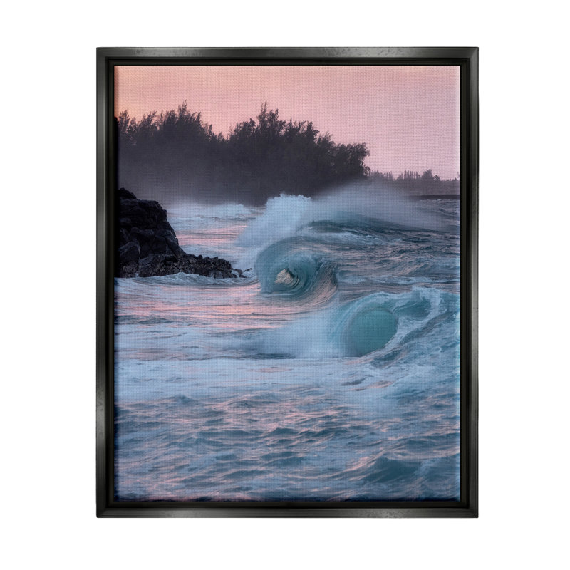 Art mural sur toile flottante Rosecliff Heights, Cadre flottant noir de jais, H 21 po x l 17 po x P 1,7 po
