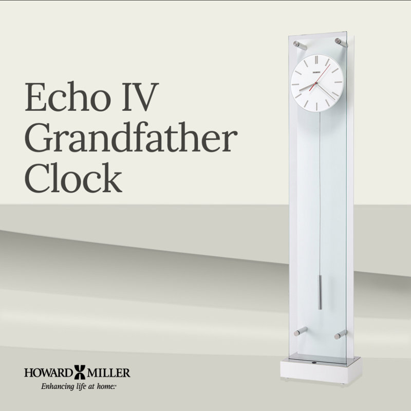 Echo IV 78'' Glass Floor Clock