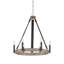 Plagido 6 - Light Dimmable Wagon Wheel Chandelier