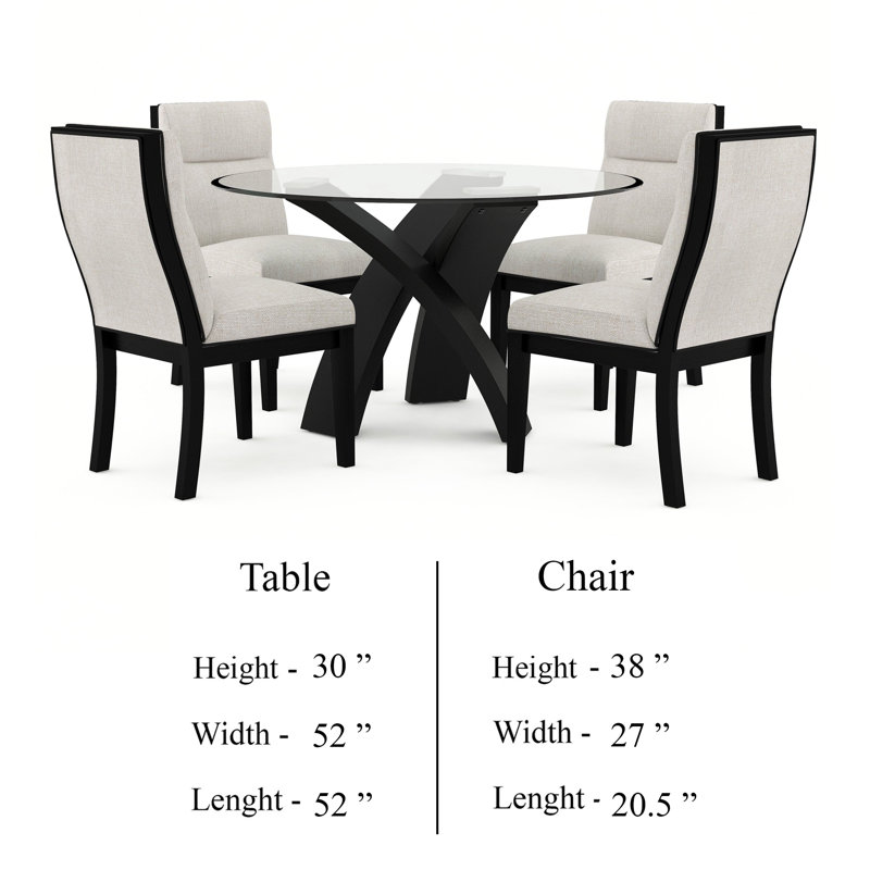 Moi Round 52'' Dining Set
