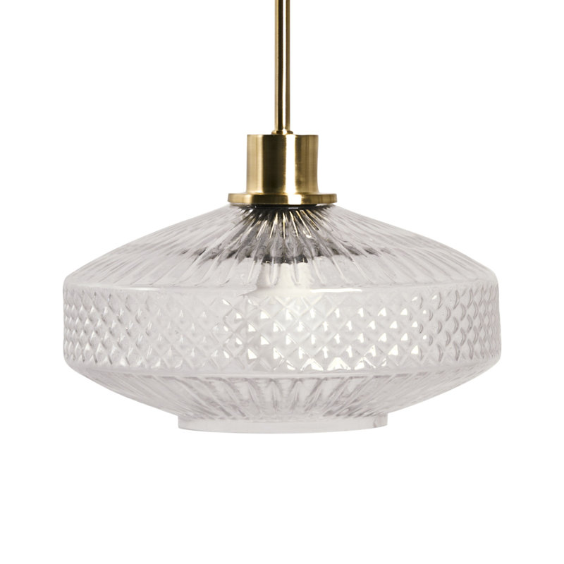 1 - Light Gold Cylinder Pendant