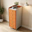 15.75" Modern Light Luxury 5 Drawer Chest Narrow Vertical Sintered Stone Top Cabinet