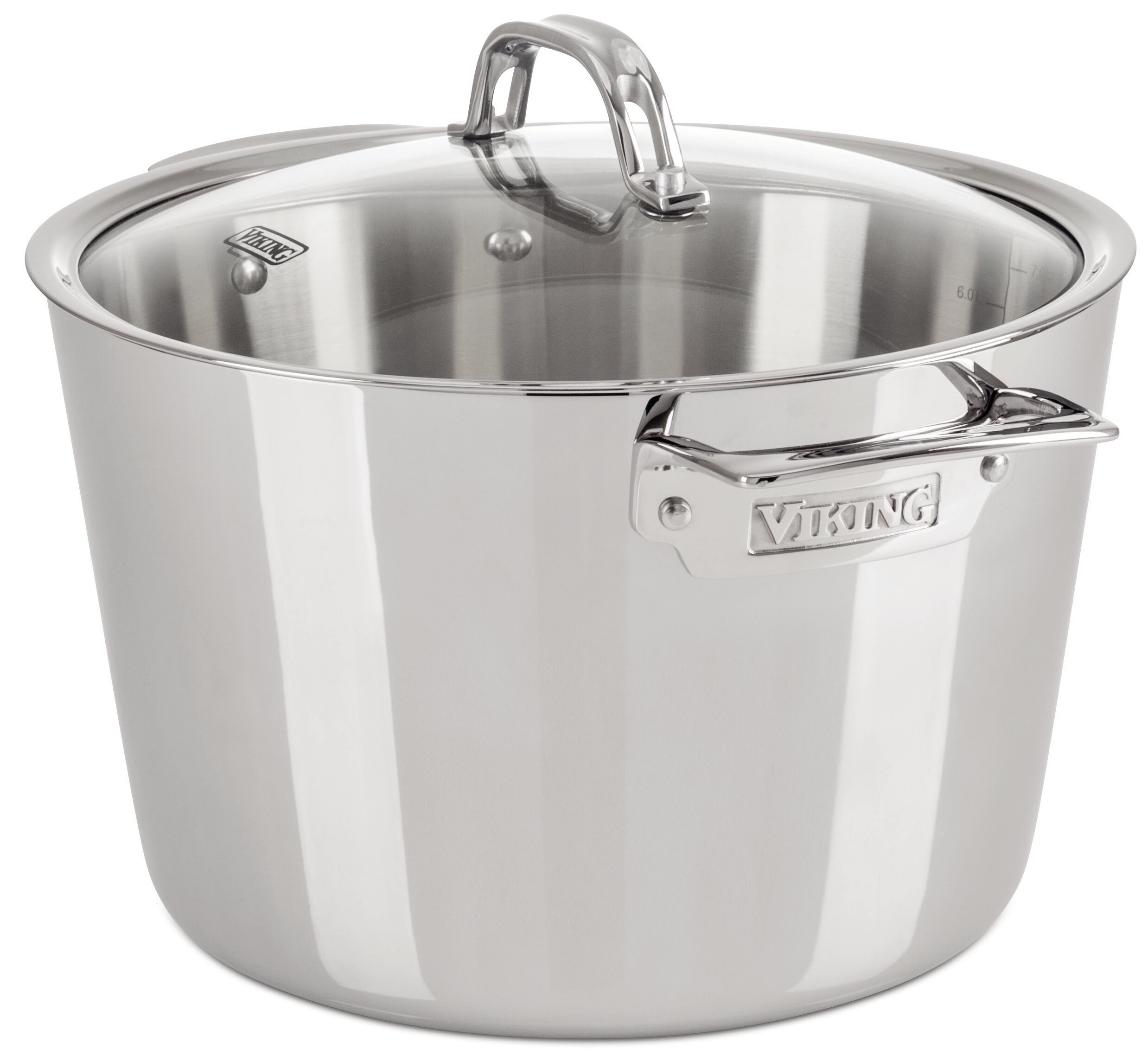 Viking 3-Ply Contemporary Stainless Steel Saucepan with Lid - 3.4 qt.