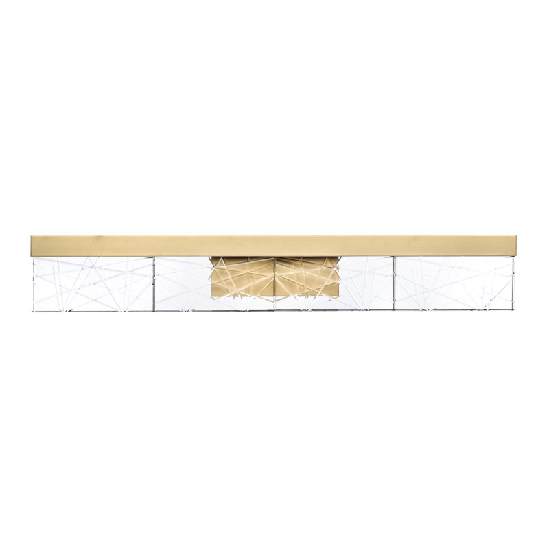 Lucus Dimmable LED Vanity Light, Aged Brass
