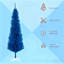 Arbre de Noël au crayon bleu saisissant, arbre de Noël artificiel avec support robuste pour décoration des Fêtes-121122690-121122692