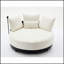 Fauteuil pivotant surdimensionné confortable avec support pour téléphone réglable et revêtement en polyester pour une détente et un confort accrus-1737534529