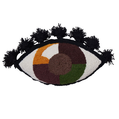 Coussin en laine Eye Love You