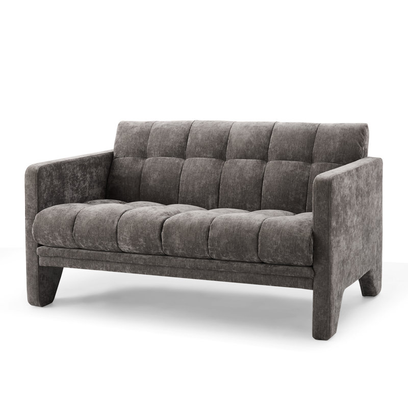 Saga 2 Seater Sofa, Marl Textured Weave - Warm Grey