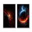 Ensemble de salon orange et noir Comets In Galaxy I - Planète comète-102576506-102576507