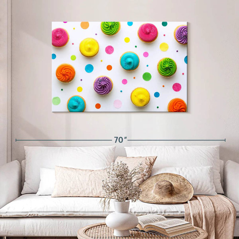 Yarlin Cupcakes, 30" H x 45" W