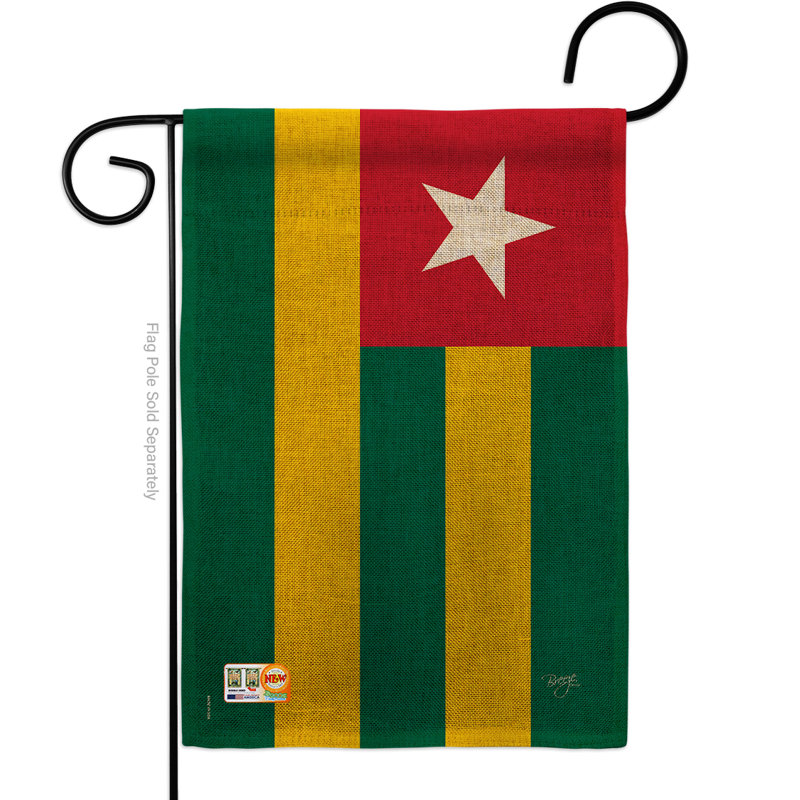 Polyester 2 côtés 18,5 x 13 po drapeau de jardin