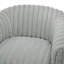 Fauteuil demi-tonneau pivotant en forme de corde Alexa ultra moelleux avec rotation à 360 degrés et siège à ressorts hélicoïdaux pour un confort maximal.
