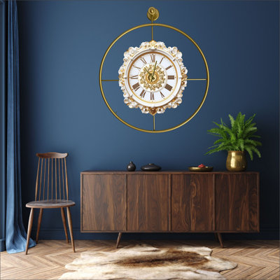 Horloge murale décorative en métal