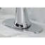 Robinet de salle de bain 1 poignée à fixation sur le comptoir avec poignée escamotable Kingston-50999985-58299263