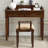 Nut-brown Rectangular Solid Wood with 2 drawers desk-74851978