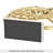14" Aluminum Nautilus Shell Centerpiece Gold Sculpture on Marble Base