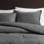 Édredon pour lit simple / simple TG 2 pièces en gris, 100% coton sergé délavé, douceur, tout, design polyvalent pour tout décor, standard 100, coton surdimensionné, sensation douillette, élégance intemporelle,-118928638