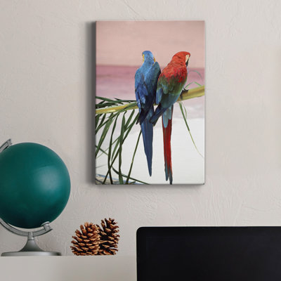Palm perroquets - photographie sur toile tendue