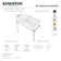 Ceramic Rectangular Console Bathroom Sink with Overflow