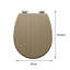 Canalp Elongated Hard Toilet Seat