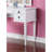 White Color Contemporary Bedroom Vanity With Foldable Mirror, Padded Stool And Storage Drawers, Echoing Gilded Age Aesthetic, Rubberwood Classic Design Age, Solid Construction-53306975