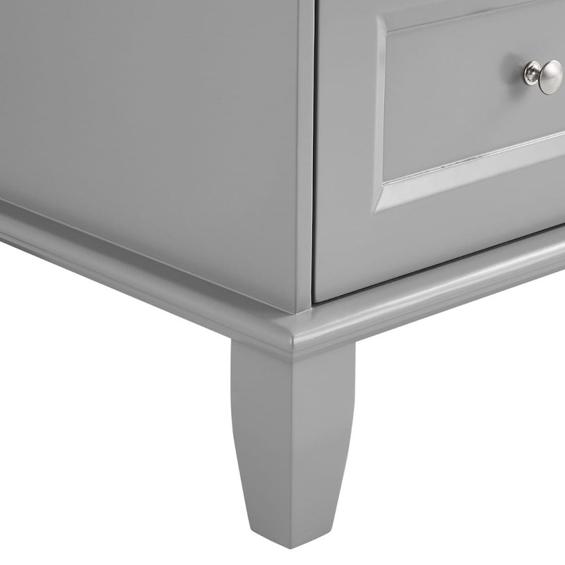 Nora 36" Freestanding Standard Single Bathroom Vanity with Top, Gray