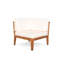 Ensemble de canapé en bois d'acacia 4 pièces Aston, beige