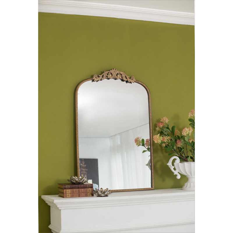 Miroir d'appoint mural Emmeline, Doré, 36 po x 24 po