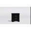 1pc Table de chevet noire Louis Philippe-881085553