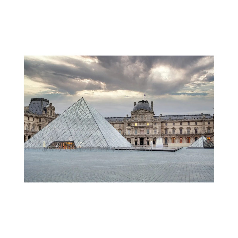 The Louvre Palace Museum II by Alan Blaustein - Wrapped Canvas Print, 30.48 cm H x 45.72 cm W