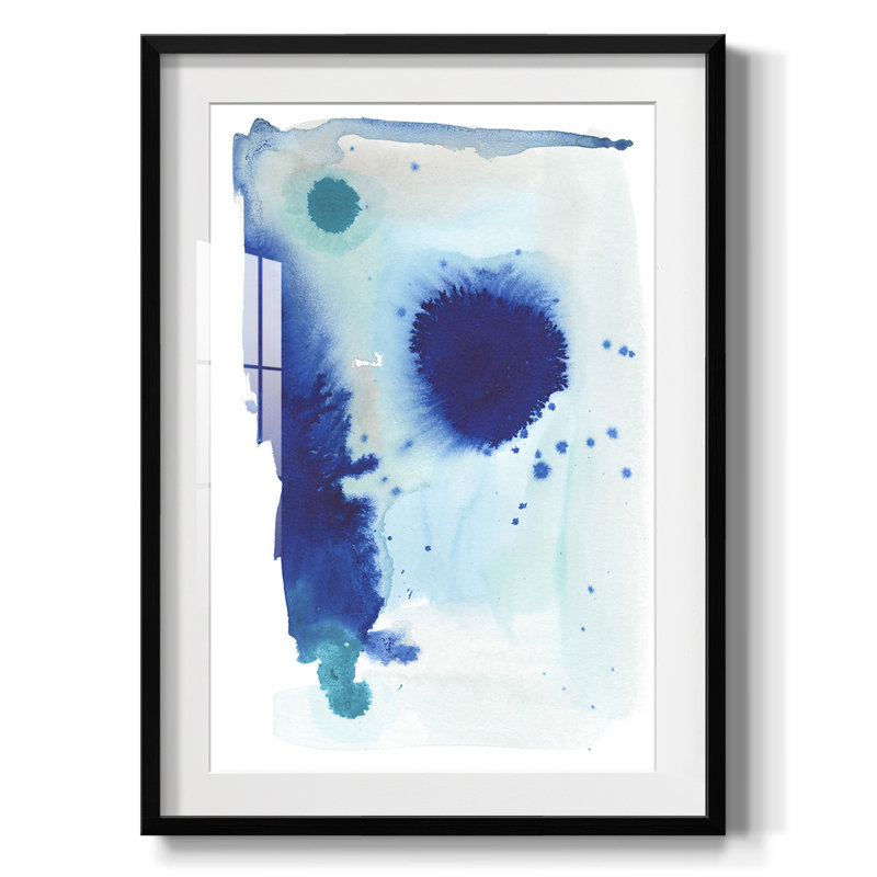 Spare Blue II - impression encadrée, H 28,5 po x l 20,5 po, Noir