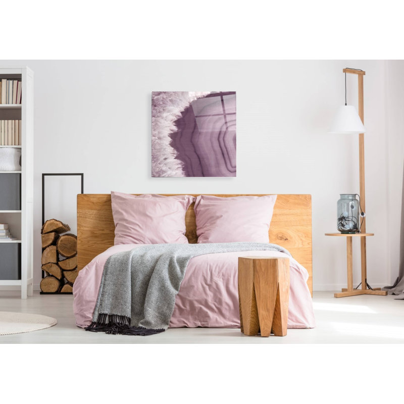 «Agate Geode I PLUM» par Wild Apple Portfolio, H 36 po x l 36 po