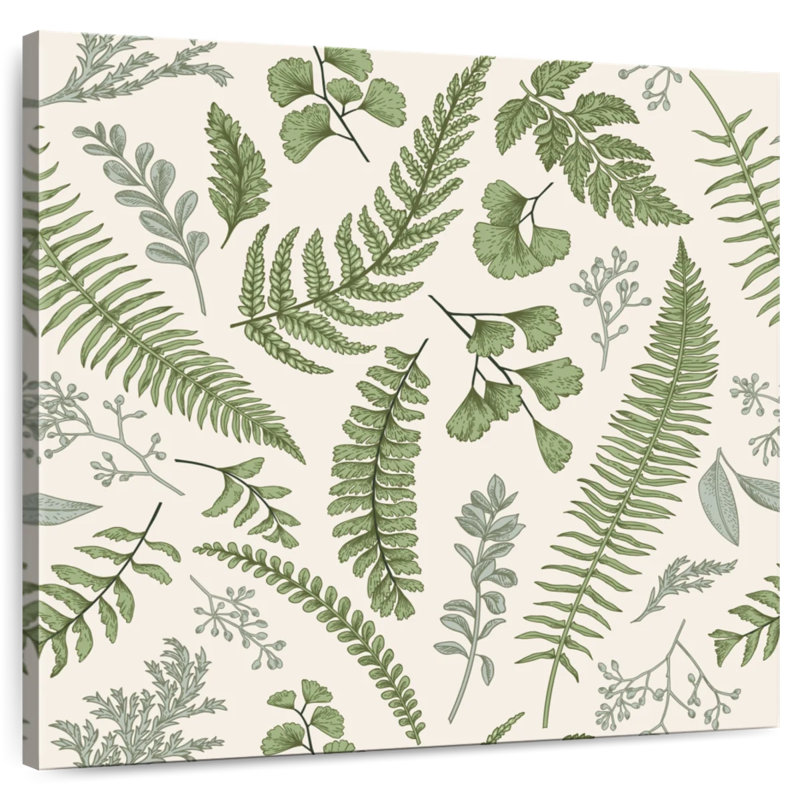 Motif de feuilles de plantes Harnek