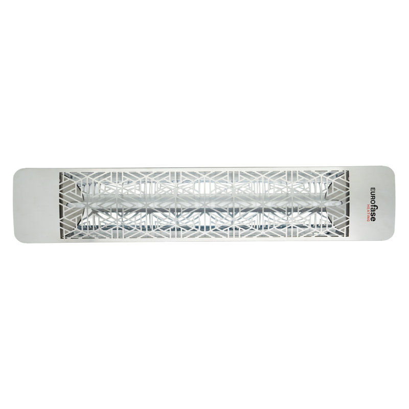 Chauffe-terrasse électrique à élément simple 39 watts Eurofase 2000 Watts, Acier Inoxydable