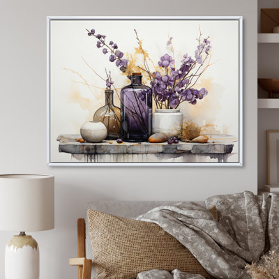 Mauve, beige, minimalisme, équilibre et contraste - reproductions d'art abstrait de natures mortes