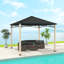 Outsunny 3 x 3(m) Hardtop Gazebo Canopy Galvanised Metal Roof Top Hook