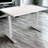 Skyscraper Electric Height Adjustable Standing Desk, Dual Motor and Digital Control with Memory, 48x30, White Top with Brushed Silver Frame-699237053-765077070