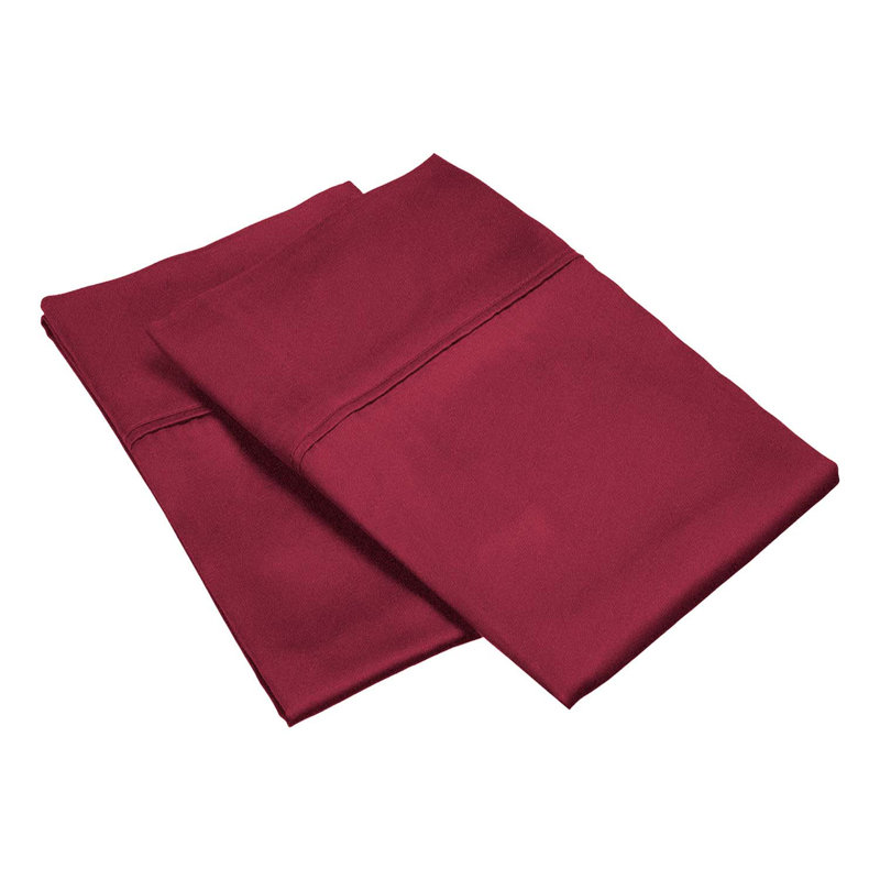Ensemble de taie d'oreiller de luxe Modal From Beechwood, Bourgogne, Standard