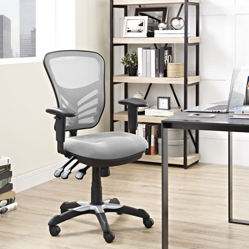 Chaise de bureau Modway, gris
