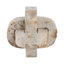 Sculpture raffinée en nœuds de marbre pour la décoration intérieure - Accent décoratif pour bureau, salon ou étagère - Ivoire et brun clair-107086724